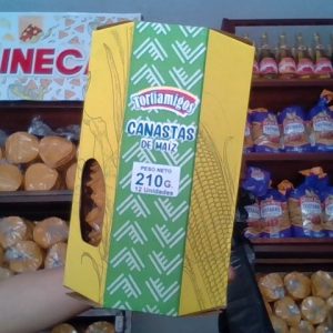 Canastita de Maíz 210g 12 Unidades con Caja